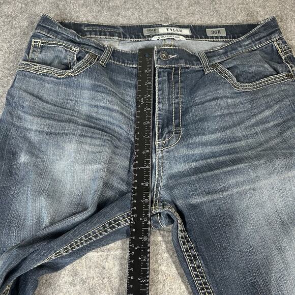BKE Jeans Men’s Size 36x31 Blue Tyler Straight Leg Stretch Denim 5 Pocket Casual - Picture 8 of 13